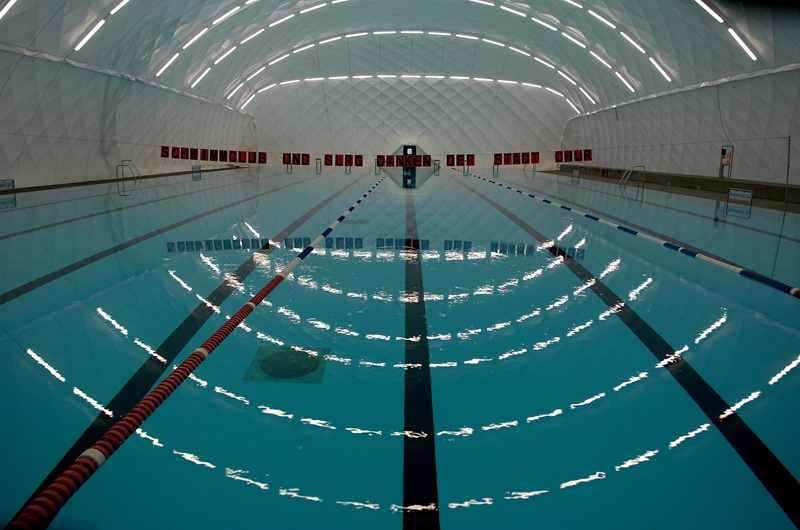 Schwimmhalle von innen