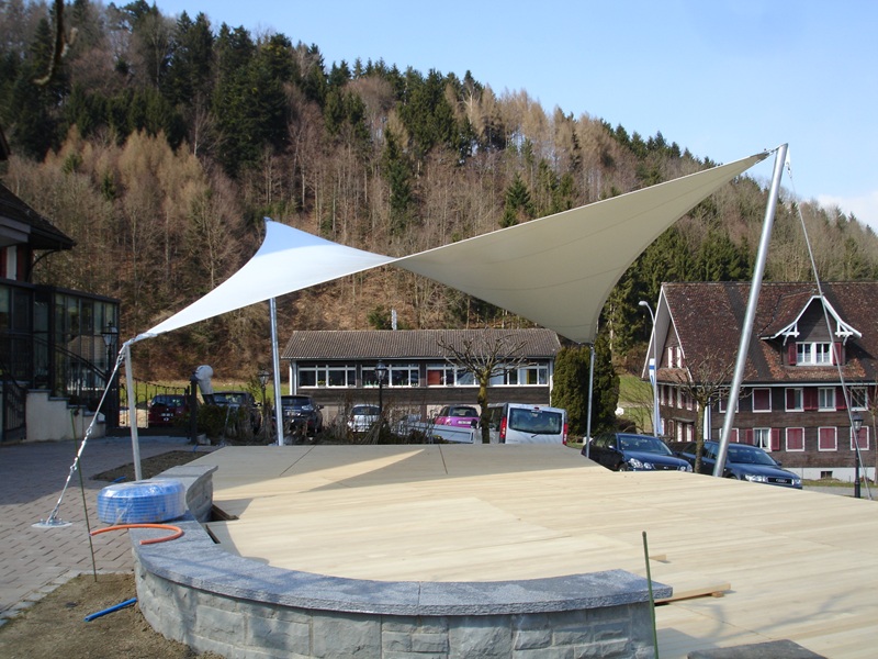 Aussicht Segel Richtung Berg