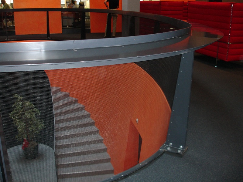 Brüstung mit Treppe